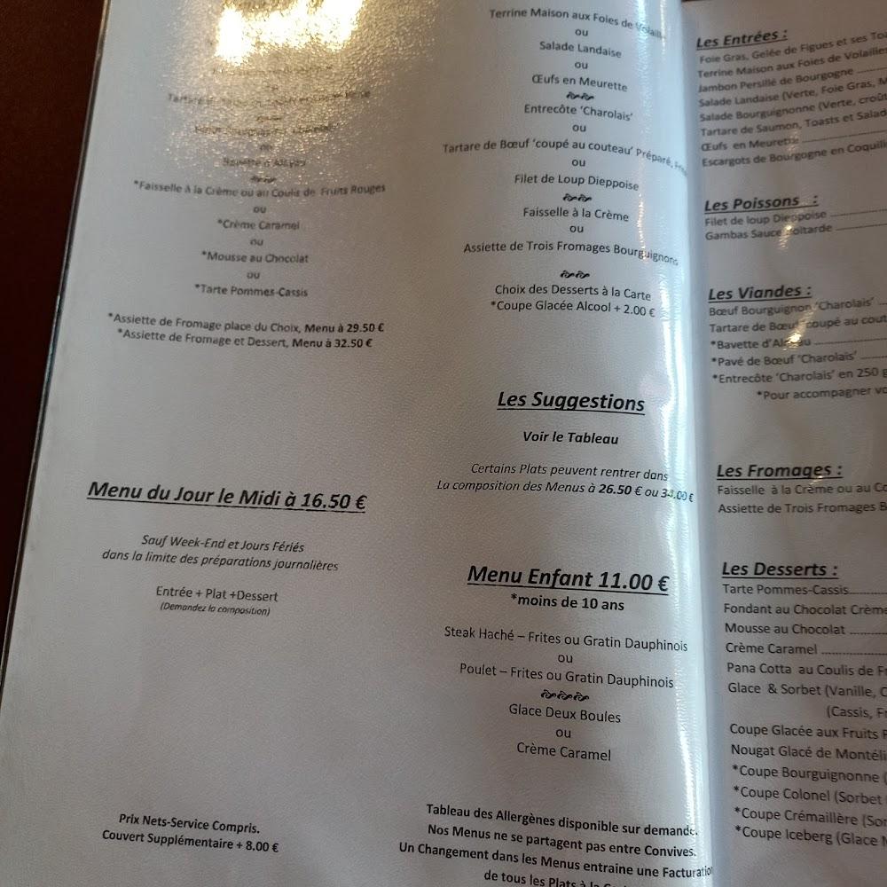 Restaurant La Crémaillère - Menu Image 2